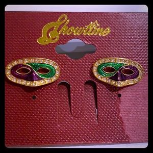 Mardi Gras earrings
